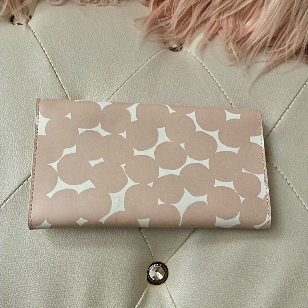 Kate Spade Putnam Drive Cyra Splodge Dot Pink Multi Large Flap Wallet - Picture 11 of 16